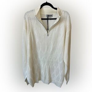 Stacy Adams Cream Sweater size XXL